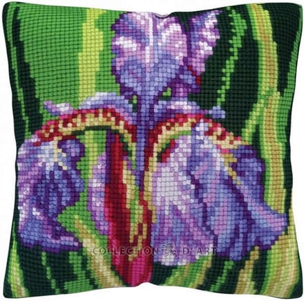 Collection d'Art Iris Kruissteekkussen pakket 5485