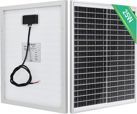 25W 12V Zonnepaneel - Waterdicht en Ideaal voor Off-Grid Oplossingen