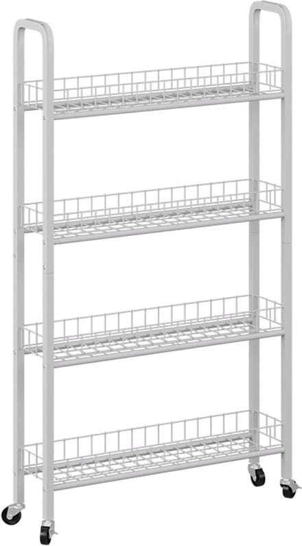 Vicco Rolivo Verrijdbaar ladeblok – 58 x 15 cm met 4 compartimenten Wit