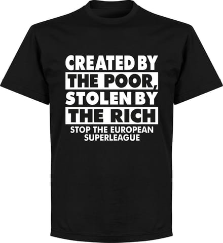 Super League Protest T-Shirt - Zwart - XL