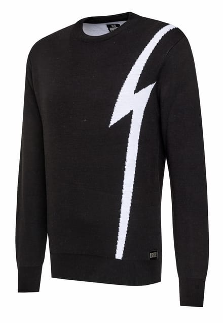 Flash gebreide trui met ronde hals