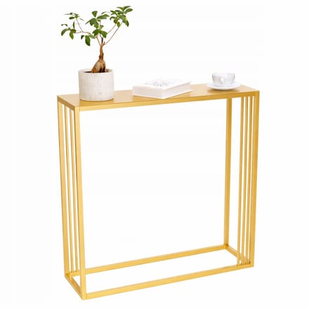 Anwicar Consoletafel Loft - Gold 80x20,5x10 cm - Side Table Achter de Bak - Console Tafel
