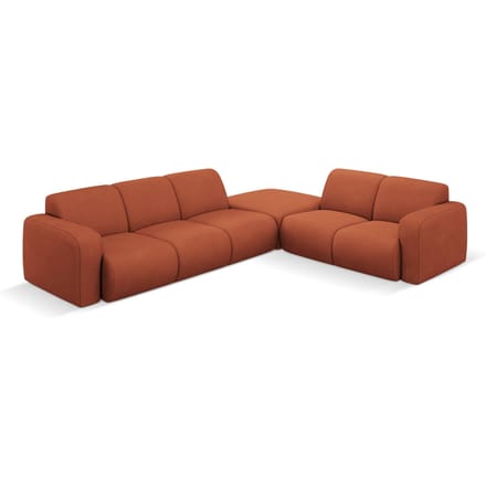 Hoekbank Lola rechts met hocker | Windsor & Co