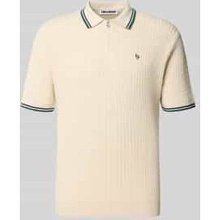 slim fit poloshirt in brei-look