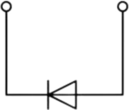Wago 280-613/281-411 WAG 2-DRAADS DIODEKLEM per 10