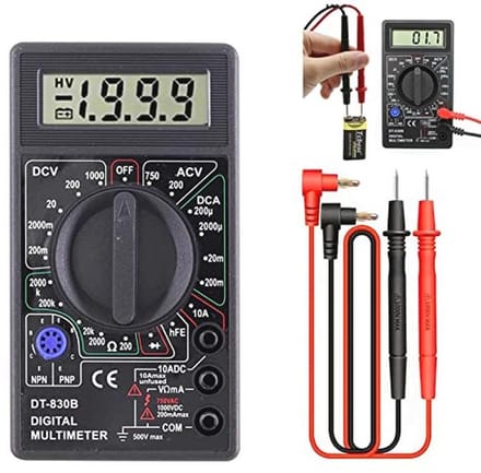 Digitale Multimeter - Spanningmeter en Stroommeter voor Huishoudelijke en Autotoepassingen