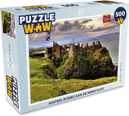 Puzzel Kasteel ruïnes aan de Ierse kust - Legpuzzel - Puzzel 500 stukjes
