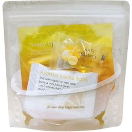 G.P.CREATE - Aroma De Bath Time Set Grapefruit: Bath Essence 8g + Bath Tablet 30g + Bath Salt 40g 3 pcs