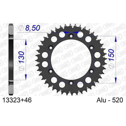 Tandwiel Afam 520 46 dents