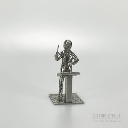 Beeldje Dirigent - jubileumbeeldje koor - Zangkoor - Afscheid dirigent - luxe geschenk - Muziek cadeau