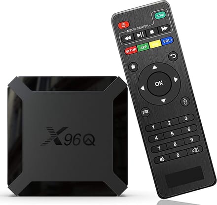 Android TV box 4K Ultra HD - dual-band WiFi - Bluetooth 5.2 - 2GB RAM 16GB ROM - zwart