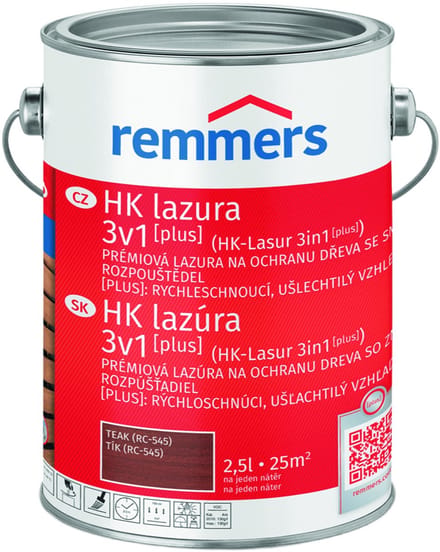 Remmers HK-Lazuur 3in1 [PLUS] - Teak - 2.5 liter