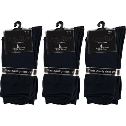 Apollo 9P Sokken Marine Blauw - Maat 35-42