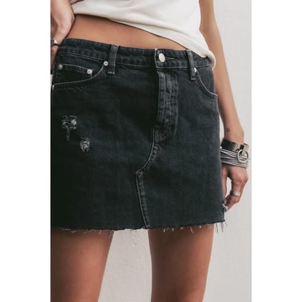 Mikuta The Black Denim Skirt Taglia: S | Minigonne Outlet | Donna | Nero