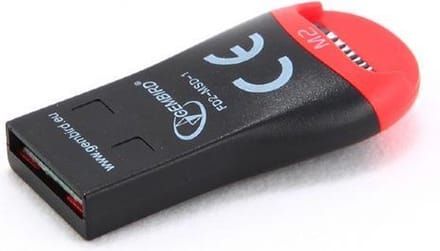 Gembird MicroSD (TF) Kaartlezer met koord - USB aansluiting - Reader/writer
