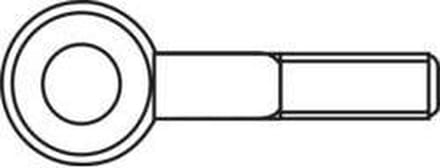 TOOLCRAFT Ringschroeven 15 mm Staal verzinkt M4 Oogdiameter 6 mm 50 stuk(s)