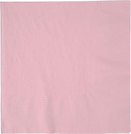 Servetten, afm 33x33 cm, lichtrood, 20 stuk/ 1 doos