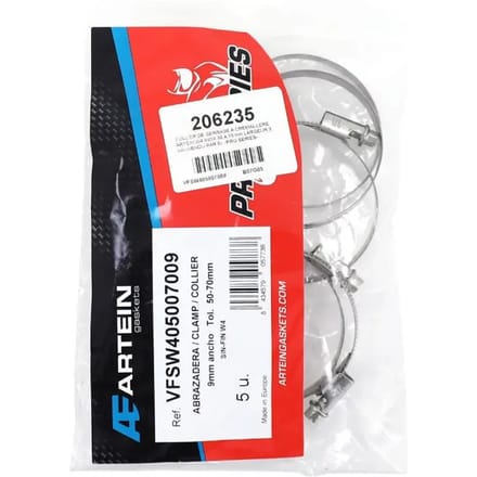 Set van 5 motorklemmen met ratelmechanisme Artein W4