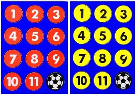 Platte Magneten Voetbal 24 Stuks