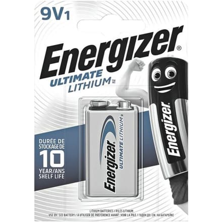 Energizer Ultimate 6LR61 9V batterij (blok) Lithium 12000 mAh 9 V 1 stuk(s)