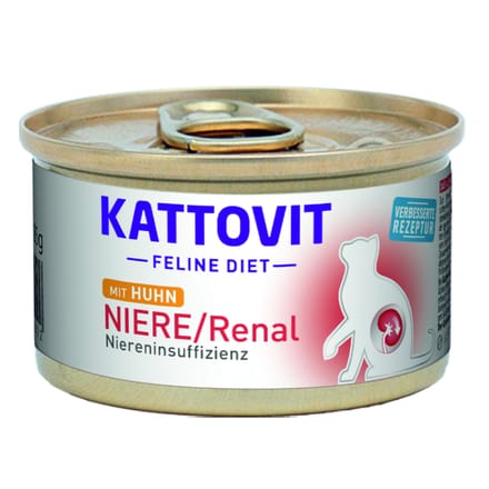 Kattovit - Feline Dieet Kan Nier/Renaal 12x85g - Kip