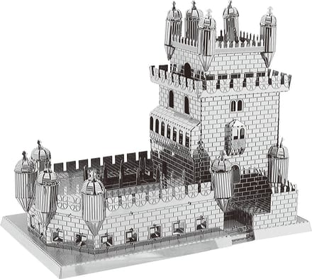 Metalen bouwpakket 3D Model Miniatuur van de Belém Tower (Lissabon)