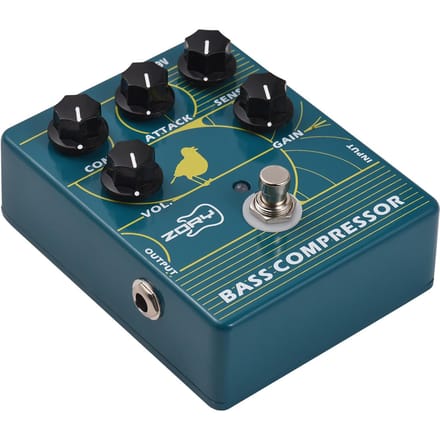 ZORY Compressor Bass Effector Pedaal voor Elektrische Basgitaar Basversterker Pedaal True Bypass DC 9V groen