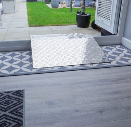 Aidapt Oprijplaat Aluminium Voor drempel Small - Zilver