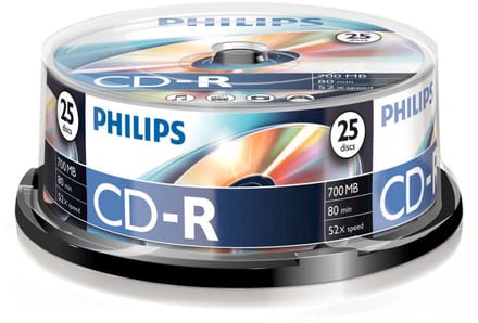 Philips - Philips CR7D5NB25/00 700 MB/80 min. 52x CD-R