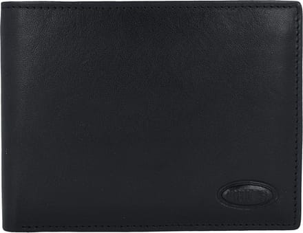Bric's Monte Rosa Portemonnee RFID Leer 12,5 cm - Jongens - Horizontaal - schwarz