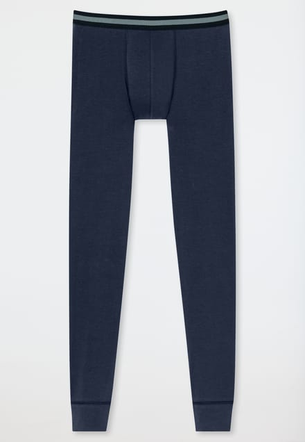lange onderbroek Organic Cotton donkerblauw - 95/5 164