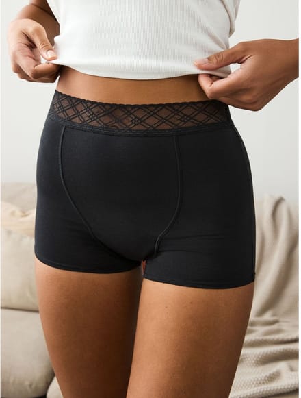 Next - Dames - Set van 2 medium Flow Period slips - Zwart