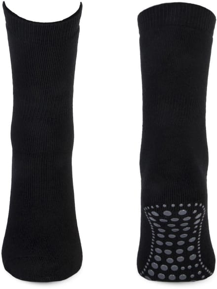 Katoenen huissokken met antislip – Black – 43-46