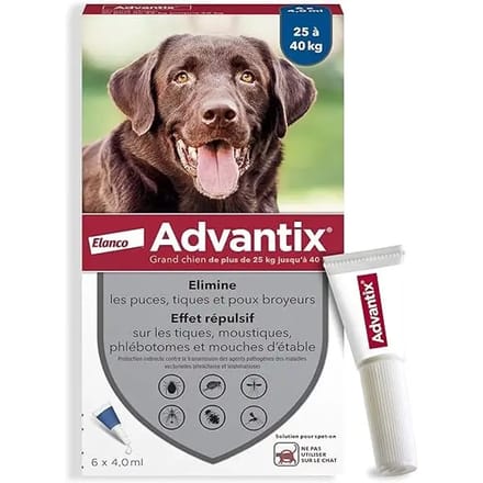 ADVANTIX 4 antiparasitaire pipetten - Voor grote honden van meer dan 25 kg