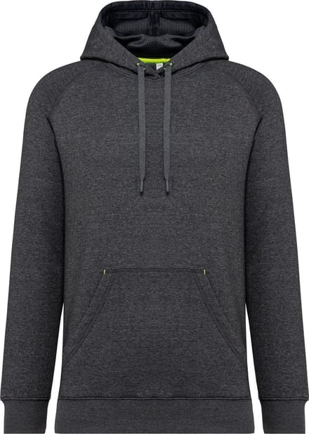 PROACT® Unisex Sweatshirt met capuchon PA382 - Dark Grey Heather - M