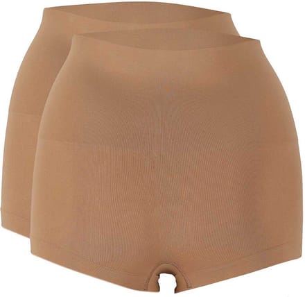 Sarlini Dames Corrigerende Hipster - Naadloos 2-Pack Brown - Maat M