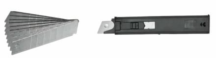 Benson Reserve afbreekmesjes - 18 mm breed - 10 stuks - handige blister