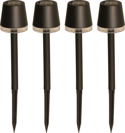 Luxform - 4x Solar Tuinlamp - Cala d'Or - Set van 4 stuks