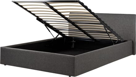 ORBEY - Tweepersoonsbed - Grijs - 140 x 200 cm - Polyester