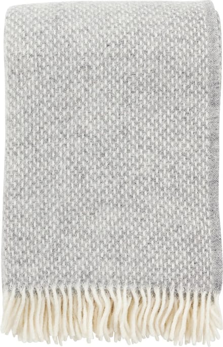 Klippan  - Plaid - Deken - Preppy - Grey - Grijs - 100% wol
