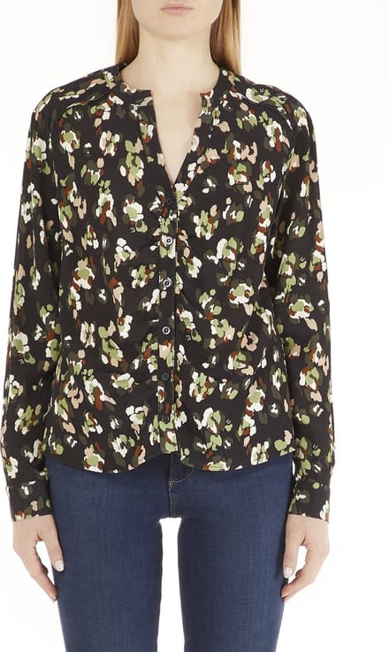 Liu Jo • zwarte blouse camouflage • maat XS (IT40)