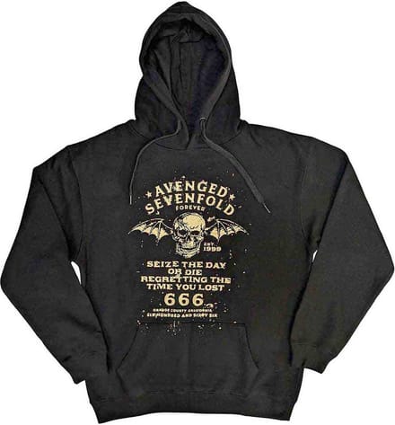 Avenged Sevenfold - Seize The Day Hoodie/trui - 2XL - Zwart