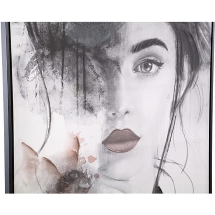 PTMD Wandpaneel Annelies - 123x4x83 cm - Polyester - Zwart