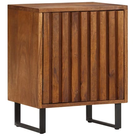 vidaXL - Nachtkastje - 40x30x50 - cm - massief - mangohout