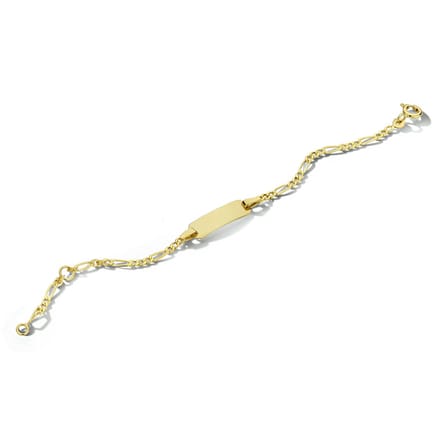 9k Graveerarmband Plaat 5,0 Mm  9 - 11 Cm