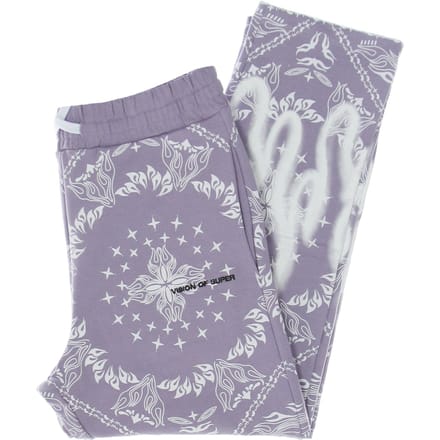 Lichtgewicht trainingsbroek heren bandana print broek lila
