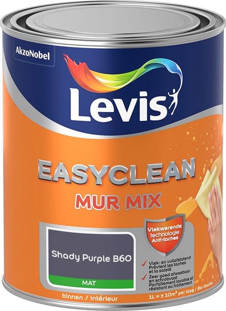 Levis - Easyclean Mur Mat Mix - Shady Purple B60 - Mengverf - 1 L