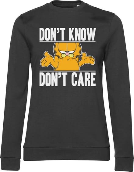 Garfield Sweater/trui -L- Don't Know - Don't Care Zwart