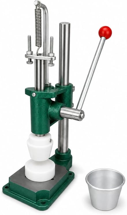 Taart Bodem Maker - Taartvorm Pers - Gebak Maken - Uniforme Vormen - Compact Formaat - Zilver