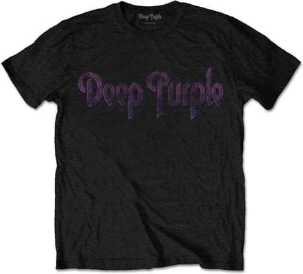 Deep Purple - Vintage Logo Heren T-shirt - M - Zwart